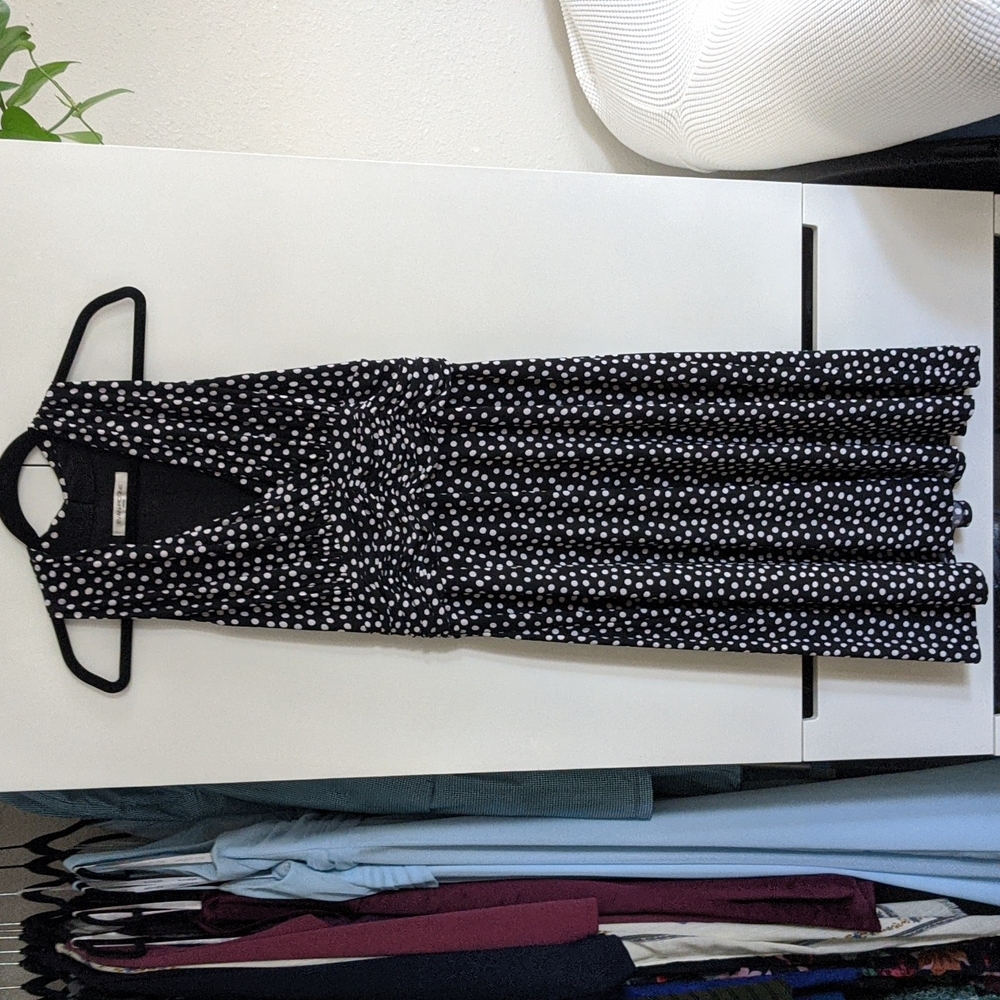Black and White Polka Dot Dress